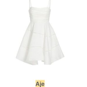 Aje short white dress